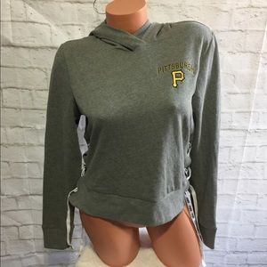 Small NWT PINK Hooded Sweatshirt MLB Exclusive